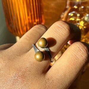 Vintage Silver Filled Stacked Ball Ring Size 7.25 SKU:38